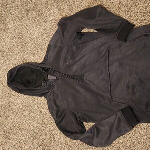 Black sweatshirt hoody